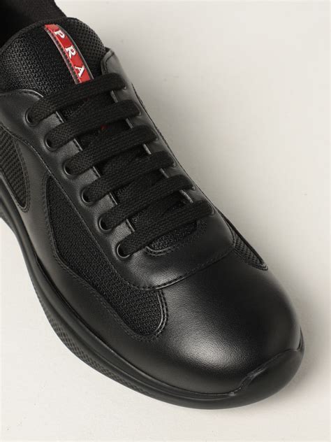 prada black men's shoes|men's Prada shoes clearance.